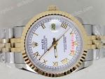 Best Quality Copy Rolex Datejust Gold White Face Jubilee Band 31mm Watch